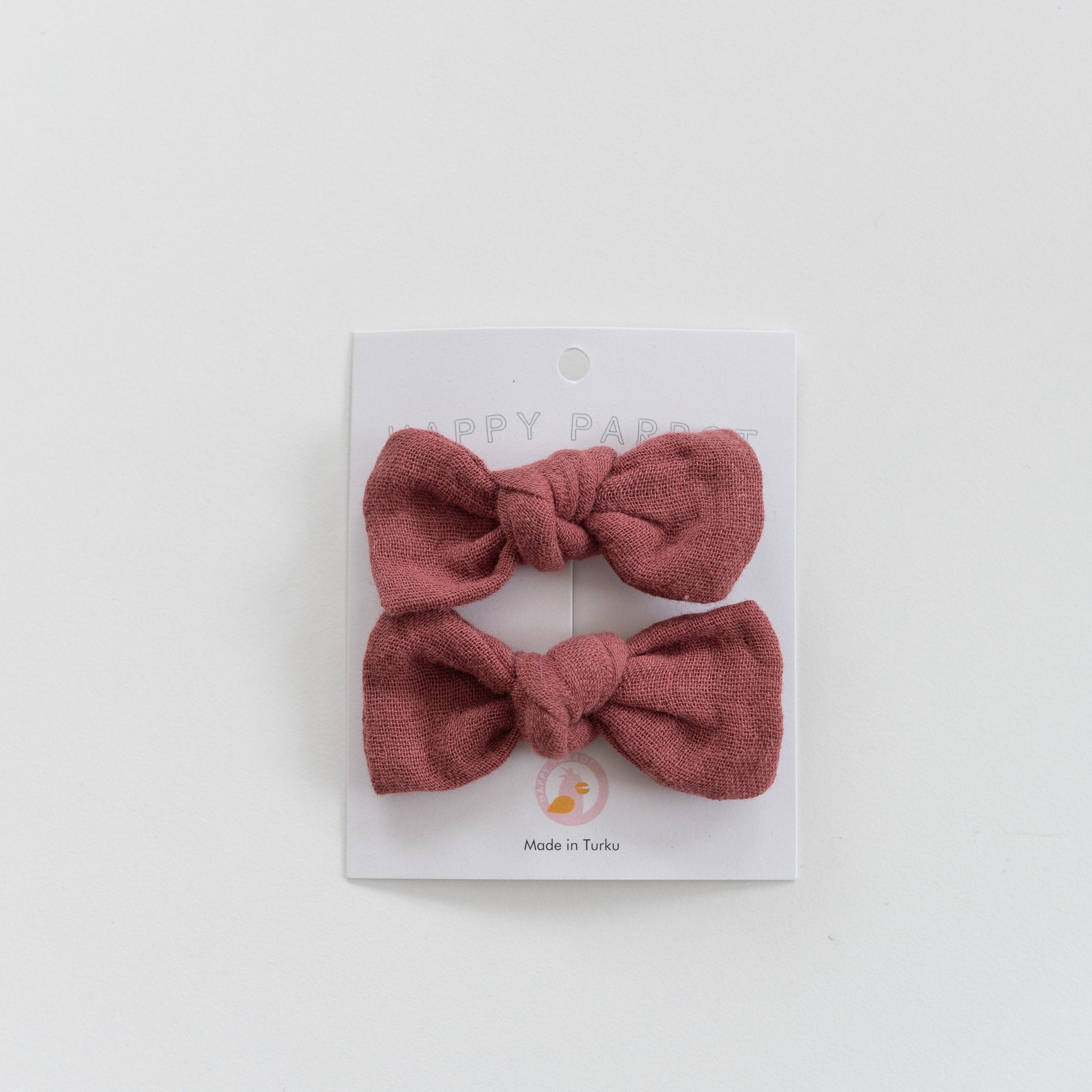Baby knot -pinnit, Rose wood