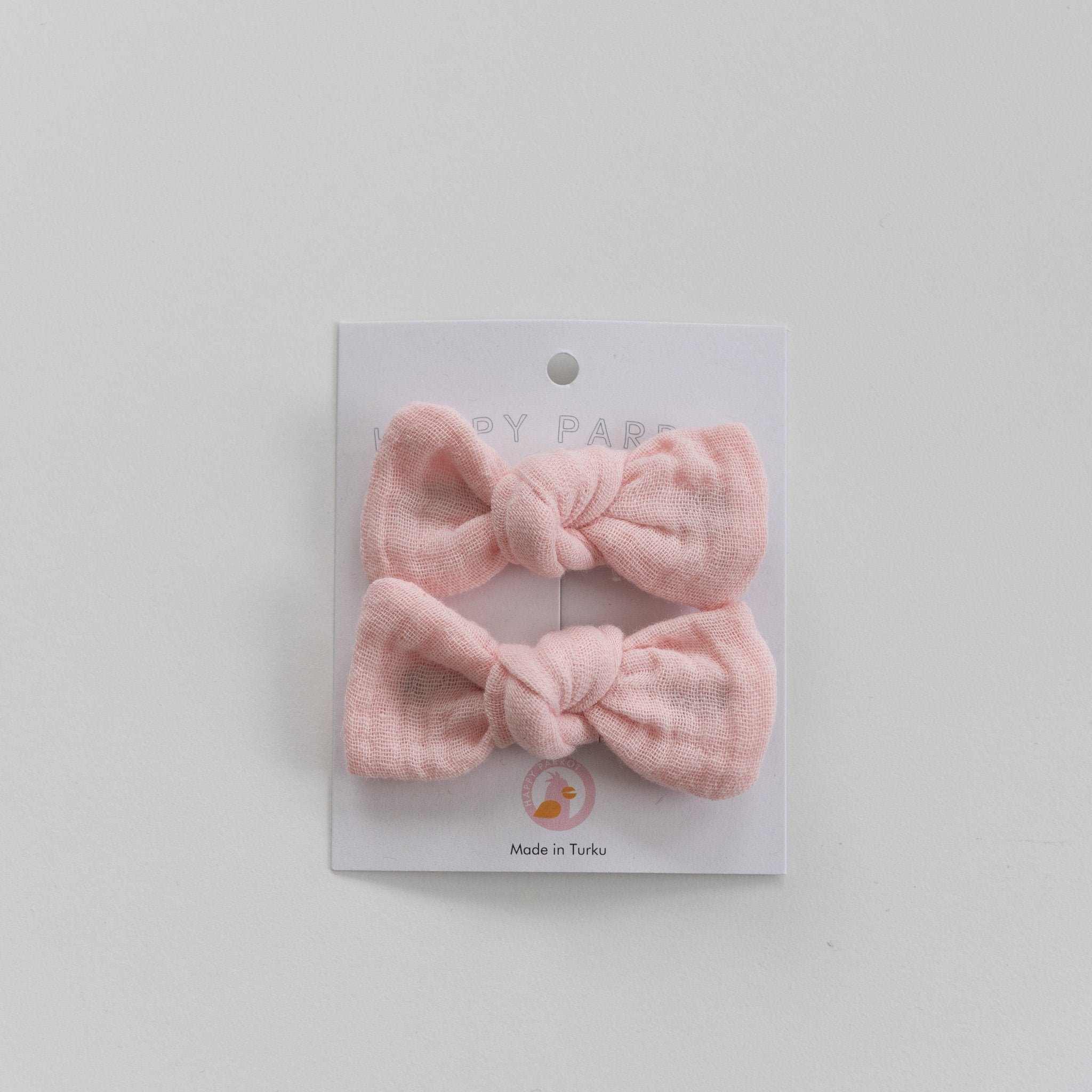 Baby knot -pinnit, Peachy pink